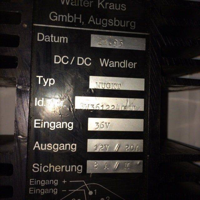 Walter Kraus Converter - Electrical system for Material handling equipment: picture 4 Walter Kraus Converter - Electrical system for Material handling equipment: picture 4