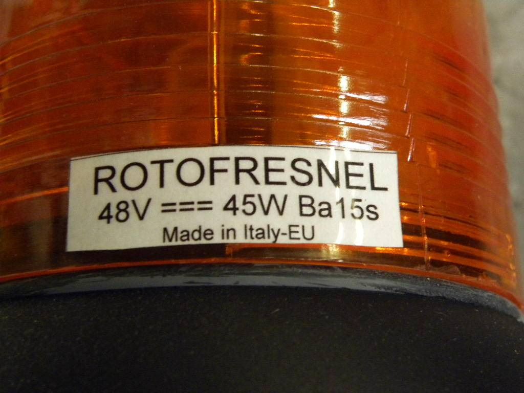 Warning light Rotofresnel - Lights/ Lighting for Material handling equipment: picture 3 Warning light Rotofresnel - Lights/ Lighting for Material handling equipment: picture 3