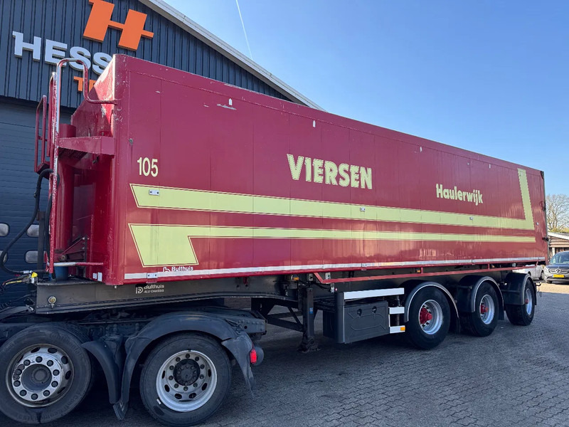 Tipper semi-trailer Bulthuis 56m3 vol-alu kipper 2X Stuuras/lenkachse: picture 1