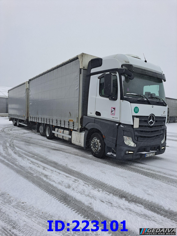 MERCEDES-BENZ Actros 2542 6x2 Euro6 + trailer - Curtain side truck: picture 3 MERCEDES-BENZ Actros 2542 6x2 Euro6 + trailer - Curtain side truck: picture 3