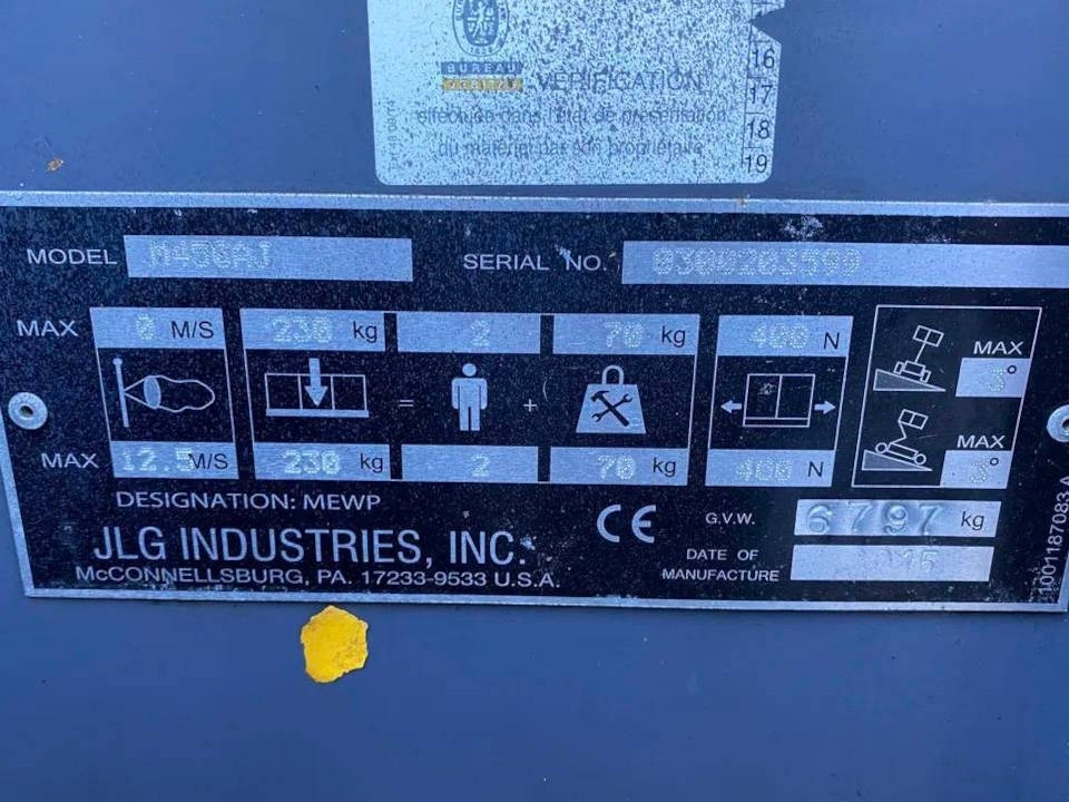 JLG M 450 AJ - Articulated boom lift: picture 4 JLG M 450 AJ - Articulated boom lift: picture 4