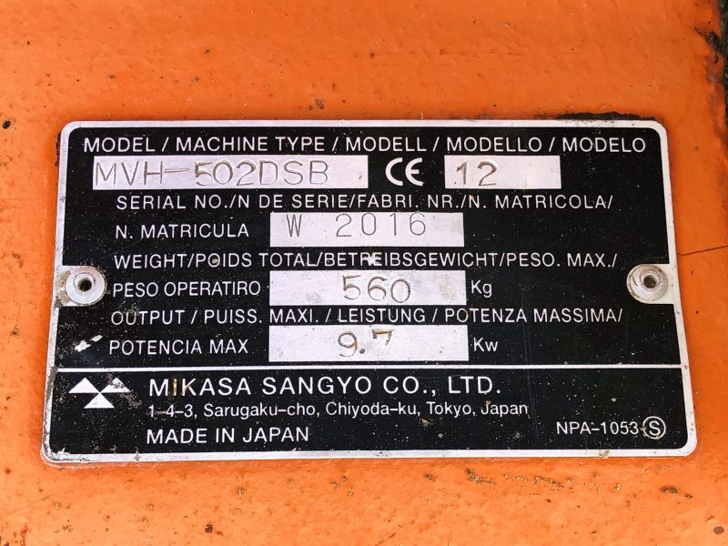 Diverses MIKASA MVH 502 (2906) - Plate compactor: picture 3 Diverses MIKASA MVH 502 (2906) - Plate compactor: picture 3