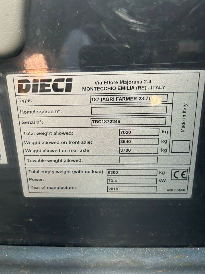 Telescopic handler Dieci Agri Farmer 28.7: picture 15