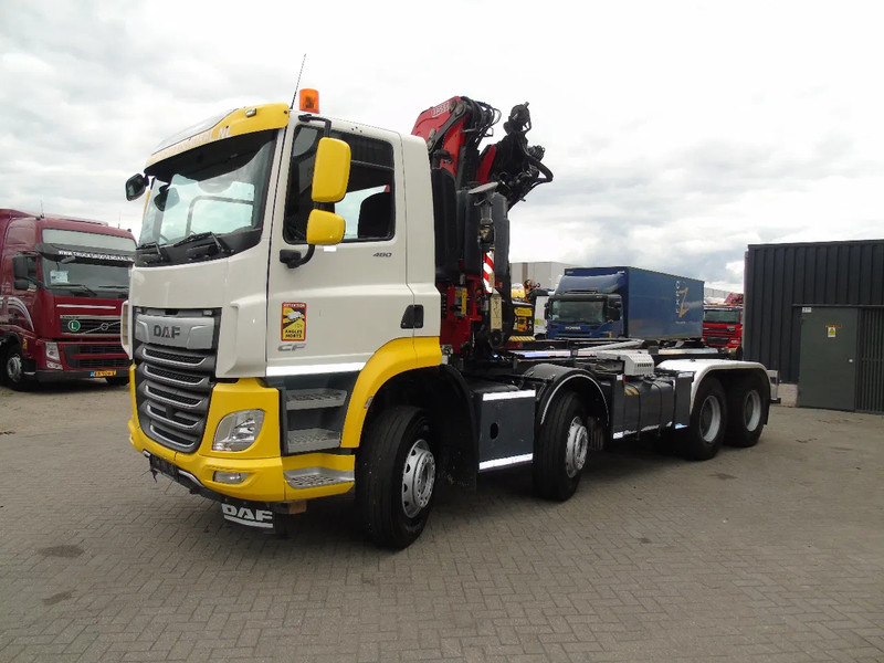 DAF CF 480 + 8X4 + FASSI 16T/M + 20T HOOK + REMOTE + PERFECT - Hook lift truck, Crane truck: picture 4 DAF CF 480 + 8X4 + FASSI 16T/M + 20T HOOK + REMOTE + PERFECT - Hook lift truck, Crane truck: picture 4