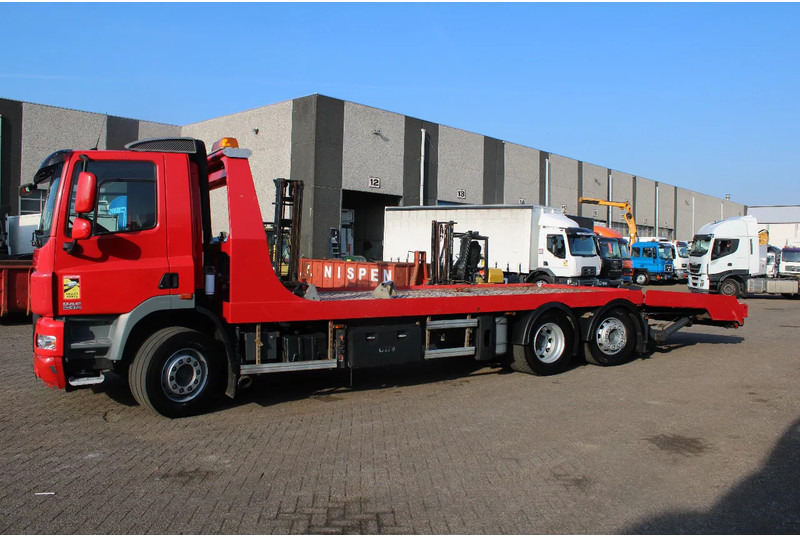 DAF CF 85.410 + EURO 5 + EXTENDABLE PLATFORM HYDROLIC + 6X2 + 3X IN STOCK / WINCH - Car transporter truck: picture 2 DAF CF 85.410 + EURO 5 + EXTENDABLE PLATFORM HYDROLIC + 6X2 + 3X IN STOCK / WINCH - Car transporter truck: picture 2