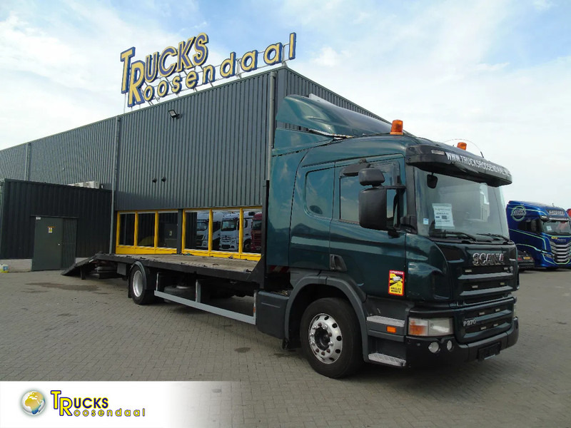 Scania P 270 + manual + hydrolic ramps + WINCH - Car transporter truck: picture 1 Scania P 270 + manual + hydrolic ramps + WINCH - Car transporter truck: picture 1