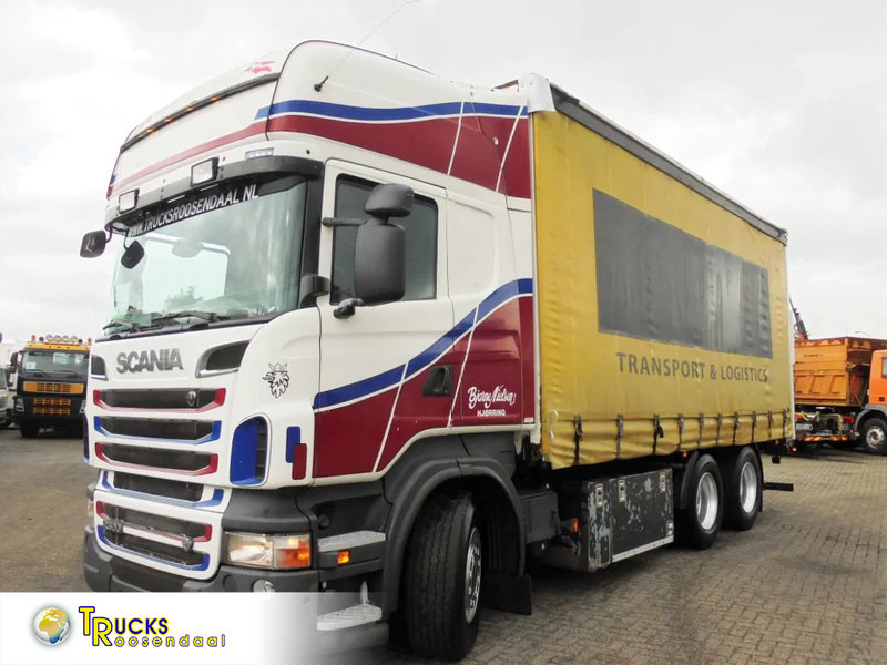 Scania R500 V8 + Euro 5 + Retarder + Lift + 6x2 - Curtain side truck: picture 1 Scania R500 V8 + Euro 5 + Retarder + Lift + 6x2 - Curtain side truck: picture 1