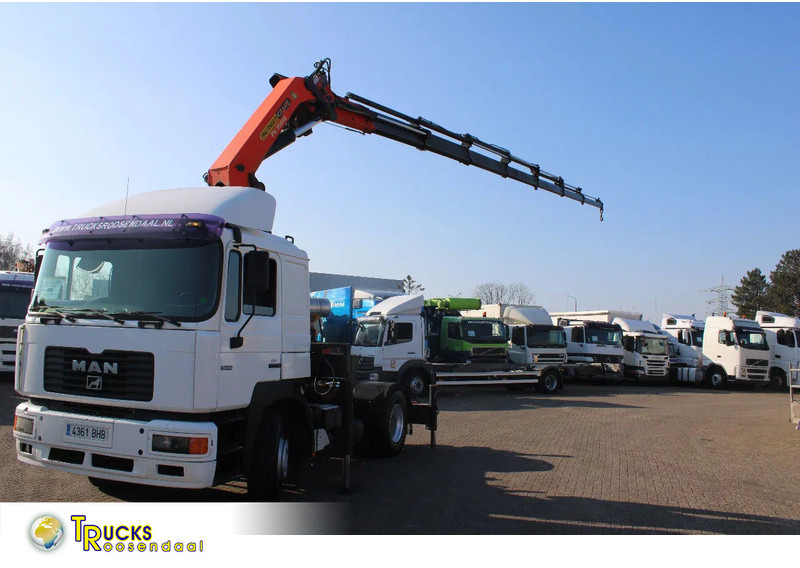 MAN 19.414 F2000 + PALFINGER PK35000 F + EURO 2 + MANUAL - Tractor unit: picture 1 MAN 19.414 F2000 + PALFINGER PK35000 F + EURO 2 + MANUAL - Tractor unit: picture 1