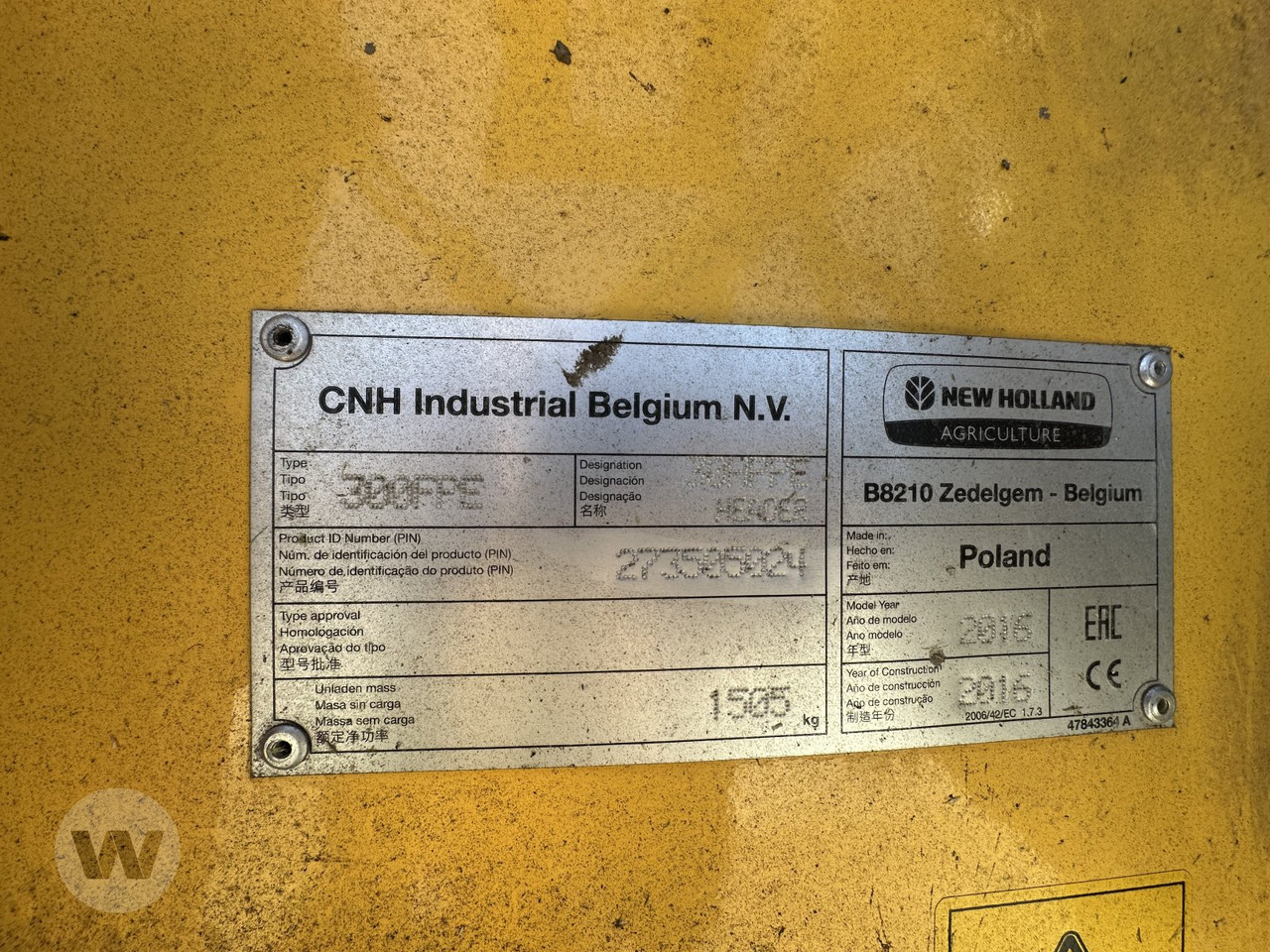 New Holland Pick-Up 300 FP - Attachment for Agricultural machinery: picture 4 New Holland Pick-Up 300 FP - Attachment for Agricultural machinery: picture 4