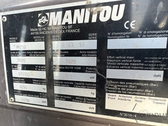 Diesel forklift MANITOU MI25D: picture 7