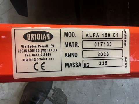 ORTOLAN ALFA 150 harrow - Soil tillage equipment: picture 2 ORTOLAN ALFA 150 harrow - Soil tillage equipment: picture 2