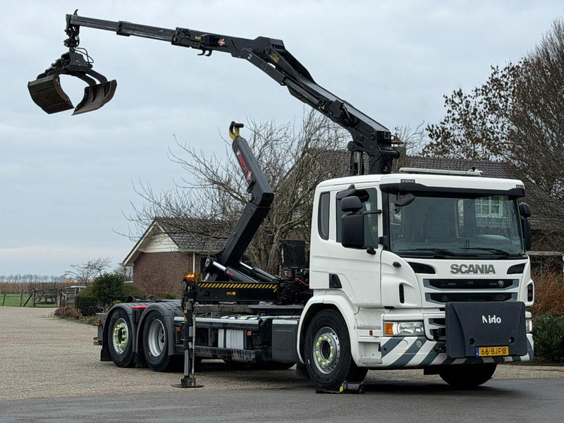 Scania P320 Z-KRAAN/RADIO REMOTE!!HAAK!!TOP 2017!!EURO6!! ZERO EMISSIE 2030!! - Hook lift truck, Crane truck: picture 1 Scania P320 Z-KRAAN/RADIO REMOTE!!HAAK!!TOP 2017!!EURO6!! ZERO EMISSIE 2030!! - Hook lift truck, Crane truck: picture 1