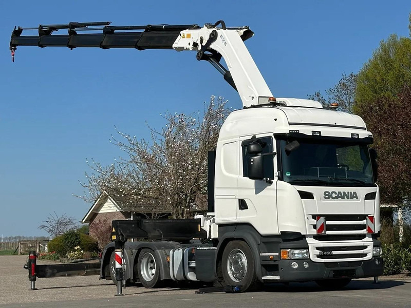 Scania R450 6x2 !!TRACTOR!!!CRANE/GRUE/HMF 50TM!!TOP!EURO6!! - Tractor unit: picture 1 Scania R450 6x2 !!TRACTOR!!!CRANE/GRUE/HMF 50TM!!TOP!EURO6!! - Tractor unit: picture 1
