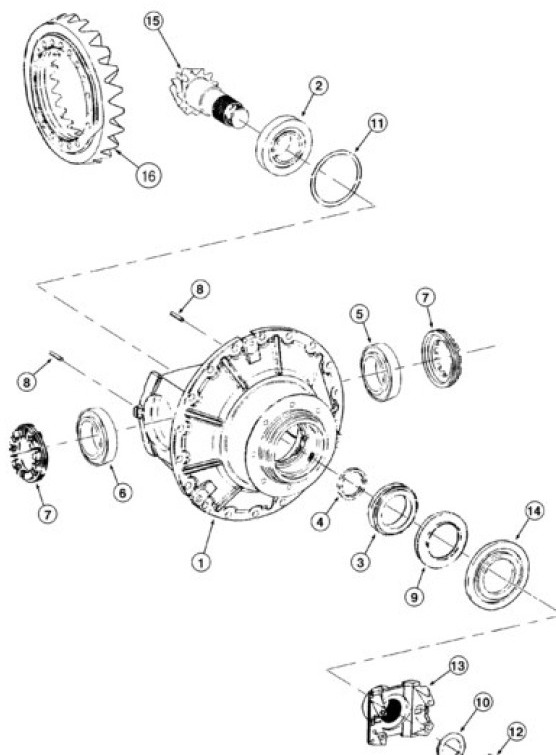 Case 384429A1 - Differential gear for Agricultural machinery: picture 1 Case 384429A1 - Differential gear for Agricultural machinery: picture 1