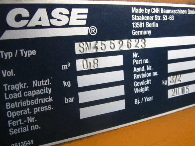 Case 4552623 - 4552622 - Loader bucket: picture 1 Case 4552623 - 4552622 - Loader bucket: picture 1