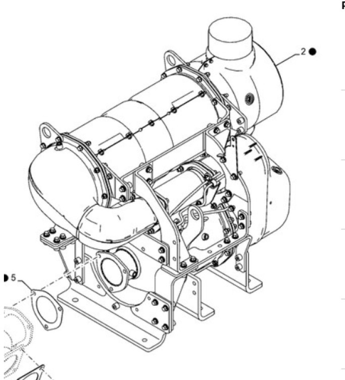Case 51533415 - Muffler for Construction machinery: picture 1 Case 51533415 - Muffler for Construction machinery: picture 1