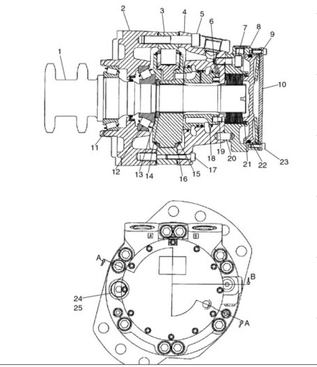 Case 87035343R - Hydraulic motor for Agricultural machinery: picture 1 Case 87035343R - Hydraulic motor for Agricultural machinery: picture 1