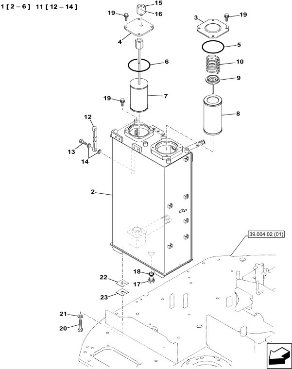 Case KAJ25830 - Hydraulic tank for Construction machinery: picture 1 Case KAJ25830 - Hydraulic tank for Construction machinery: picture 1