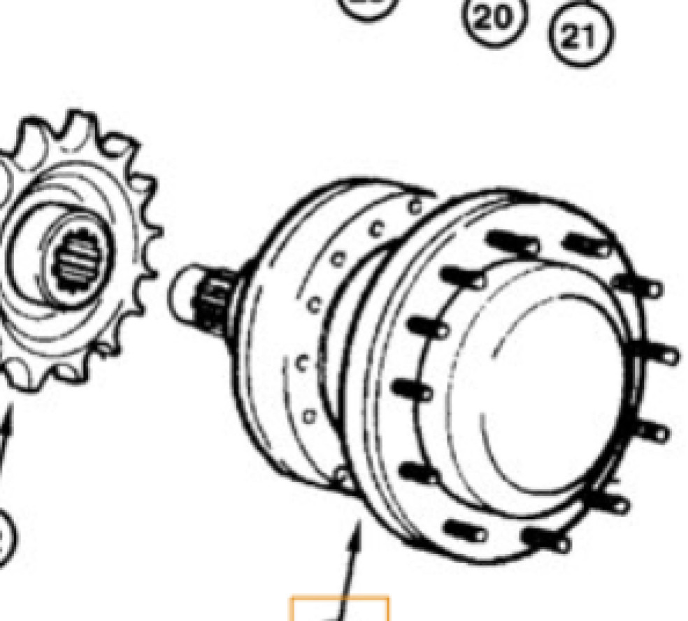 New Holland 75251577 - 75251694 - Final drive for Agricultural machinery: picture 1 New Holland 75251577 - 75251694 - Final drive for Agricultural machinery: picture 1