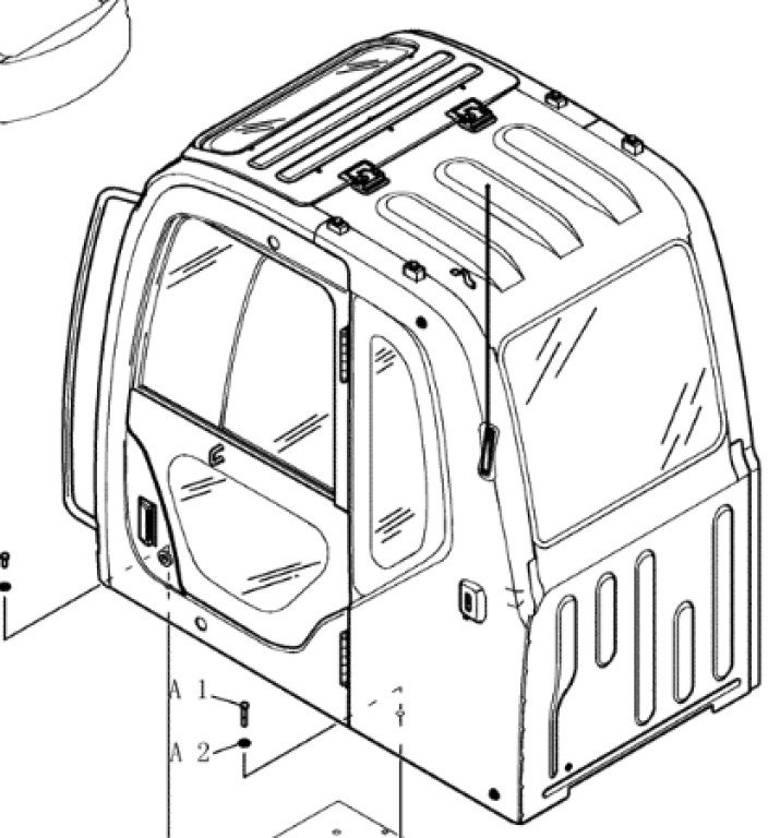New Holland YN02C00134P1 - Cab for Agricultural machinery: picture 1 New Holland YN02C00134P1 - Cab for Agricultural machinery: picture 1