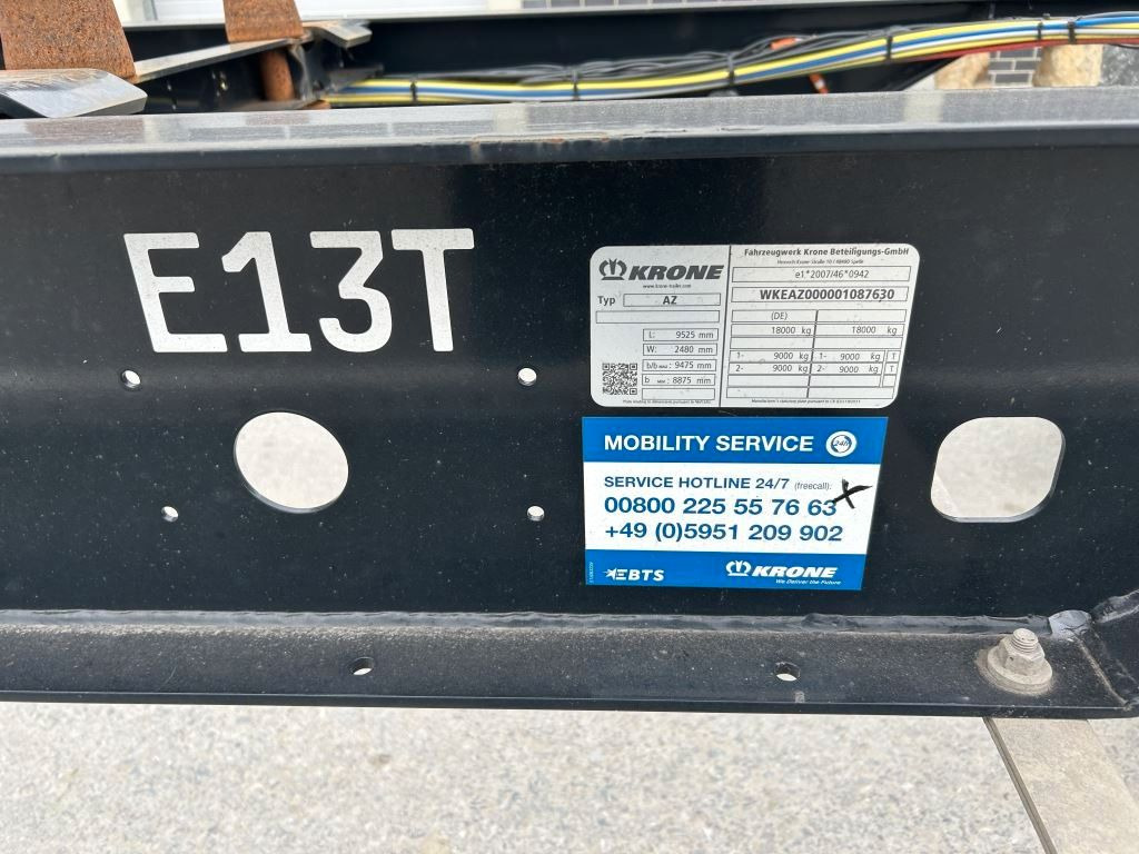 Krone 2 Achswechselfahrgestell, Typ: MAXI AZW 18 eL3B7 - Container transporter/ Swap body trailer: picture 3 Krone 2 Achswechselfahrgestell, Typ: MAXI AZW 18 eL3B7 - Container transporter/ Swap body trailer: picture 3