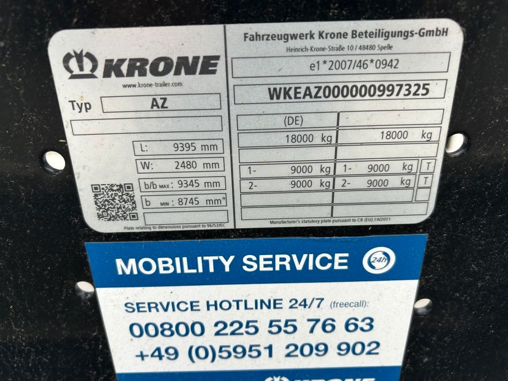 Krone 2 Achswechselfahrgestell, Typ: MAXI AZW 18 eL3B7 - Container transporter/ Swap body trailer: picture 4 Krone 2 Achswechselfahrgestell, Typ: MAXI AZW 18 eL3B7 - Container transporter/ Swap body trailer: picture 4