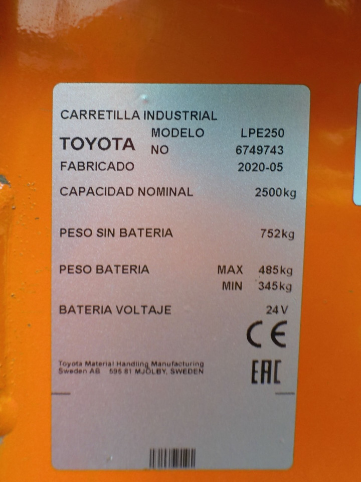 Pallet truck BT LPE 250 2350x550mm: picture 7