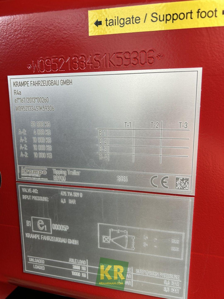 New Farm tipping trailer/ Dumper Krampe BIG BODY 900: picture 12