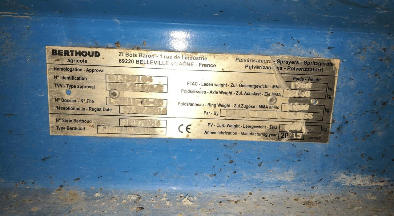 Trailed sprayer Berthoud win air: picture 10