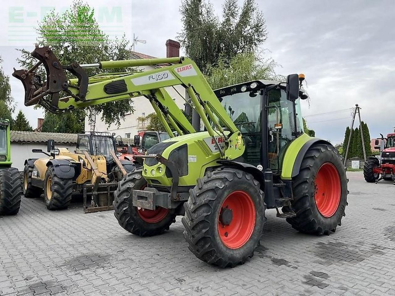CLAAS arion 420 cis + claas fl100 - Farm tractor: picture 1 CLAAS arion 420 cis + claas fl100 - Farm tractor: picture 1