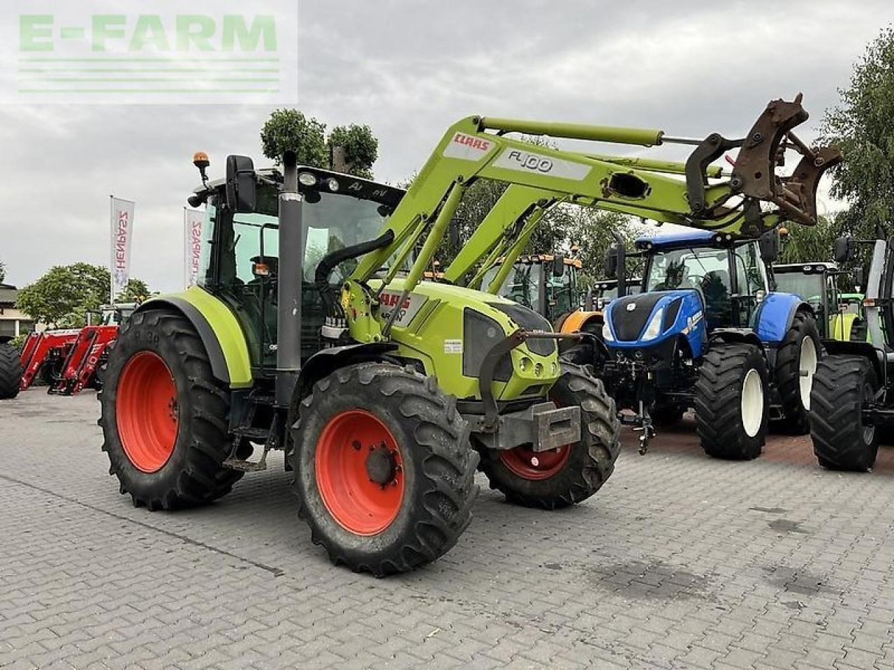CLAAS arion 420 cis + claas fl100 - Farm tractor: picture 4 CLAAS arion 420 cis + claas fl100 - Farm tractor: picture 4