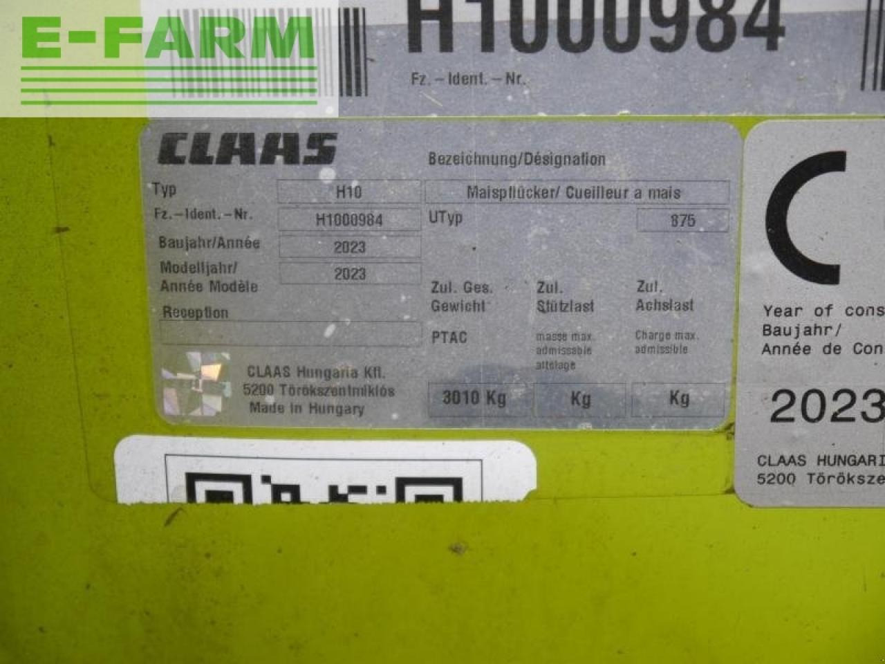 CLAAS corio 875 fc conspeed - Corn header: picture 5 CLAAS corio 875 fc conspeed - Corn header: picture 5