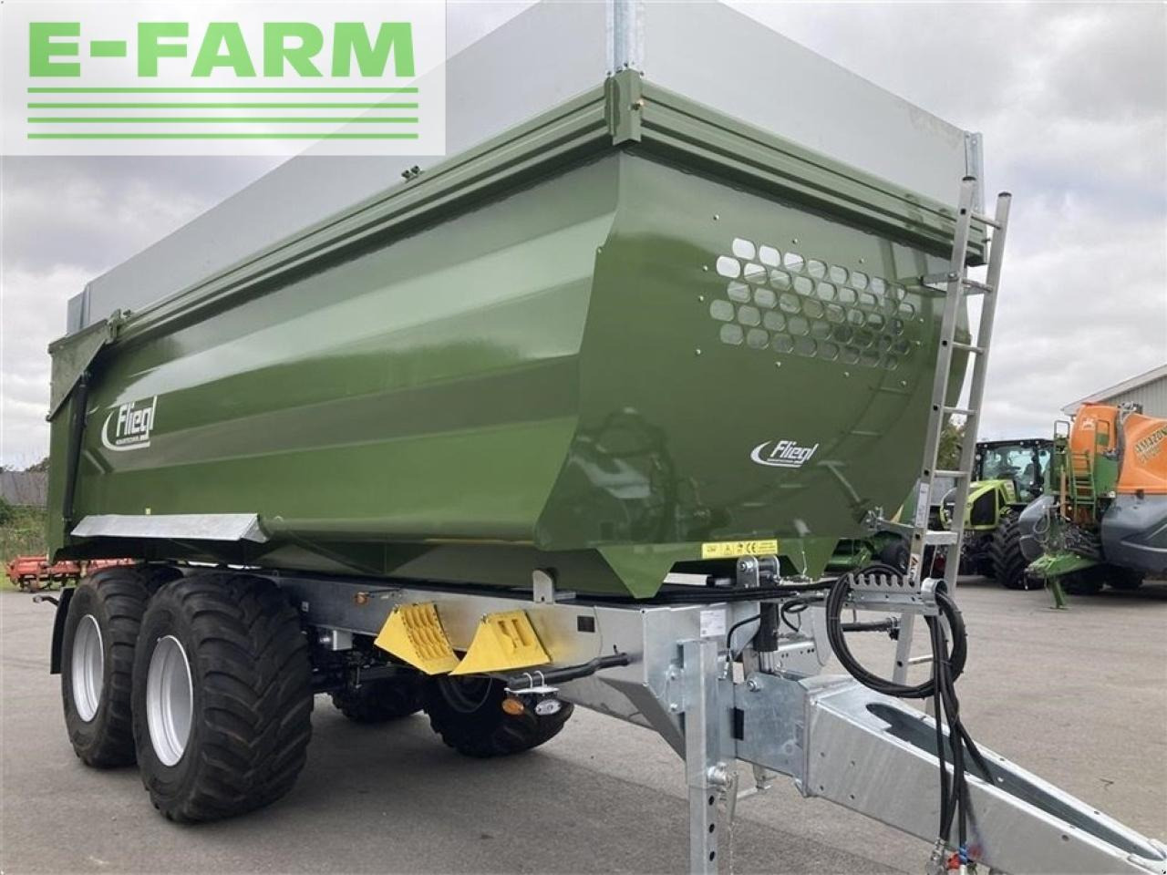 Farm tipping trailer/ Dumper Fliegl tmk 264 fox profi m/400 mm kornoverbygning: picture 8