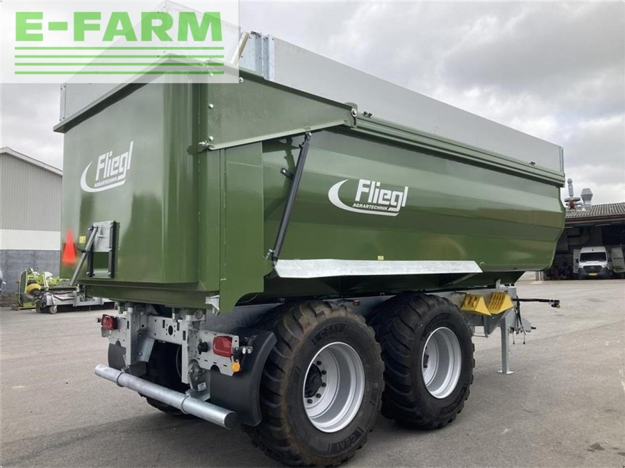 Farm tipping trailer/ Dumper Fliegl tmk 264 fox profi m/400 mm kornoverbygning: picture 7