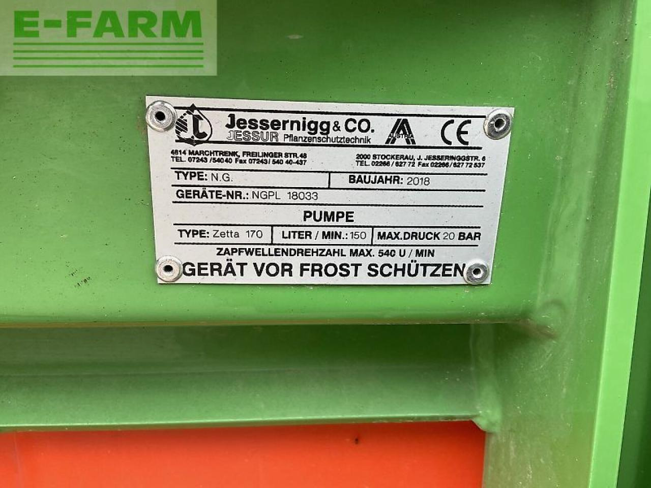 Trailed sprayer Jessernigg ng starlight 15m 1000l: picture 16