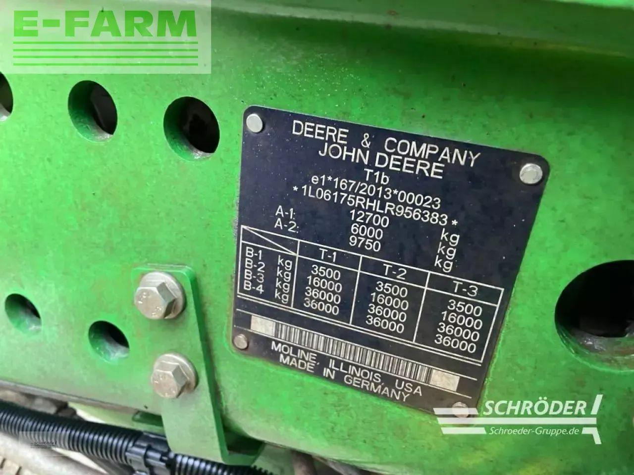 Farm tractor John Deere 6175 r: picture 14