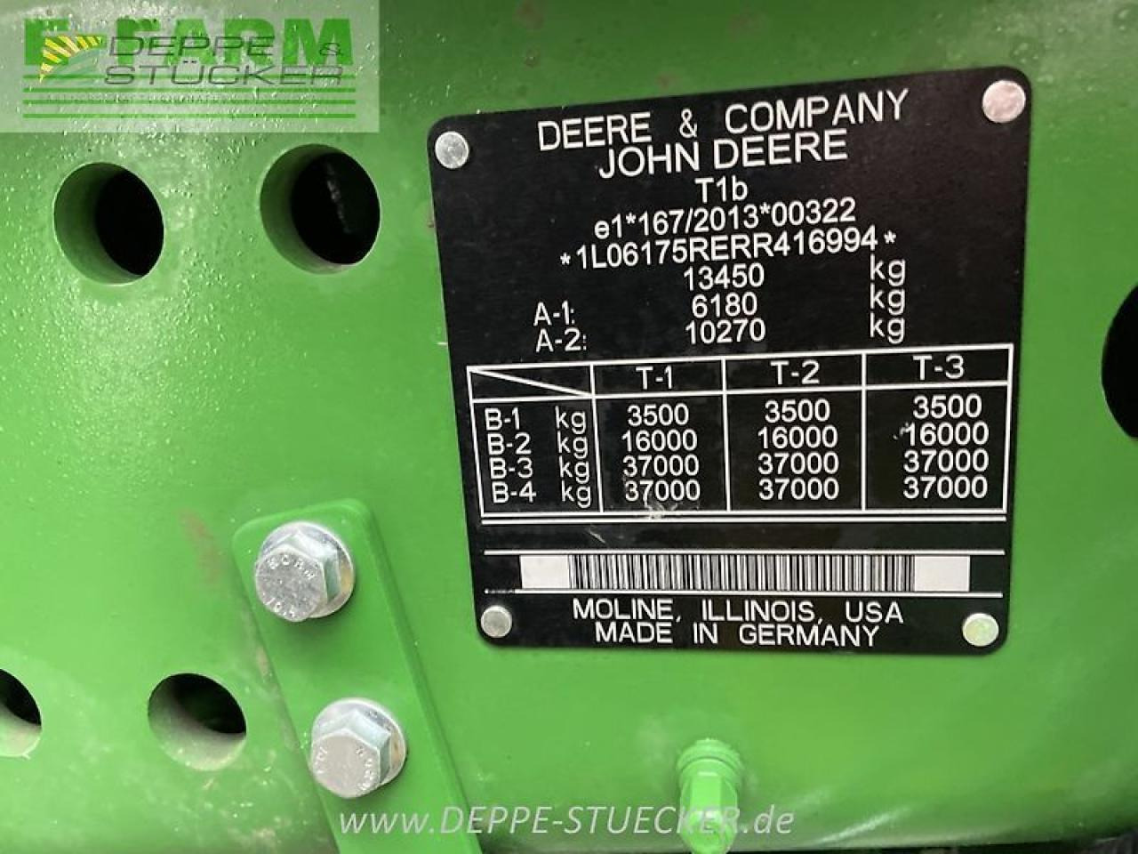 John Deere 6r 175 - Farm tractor: picture 2 John Deere 6r 175 - Farm tractor: picture 2