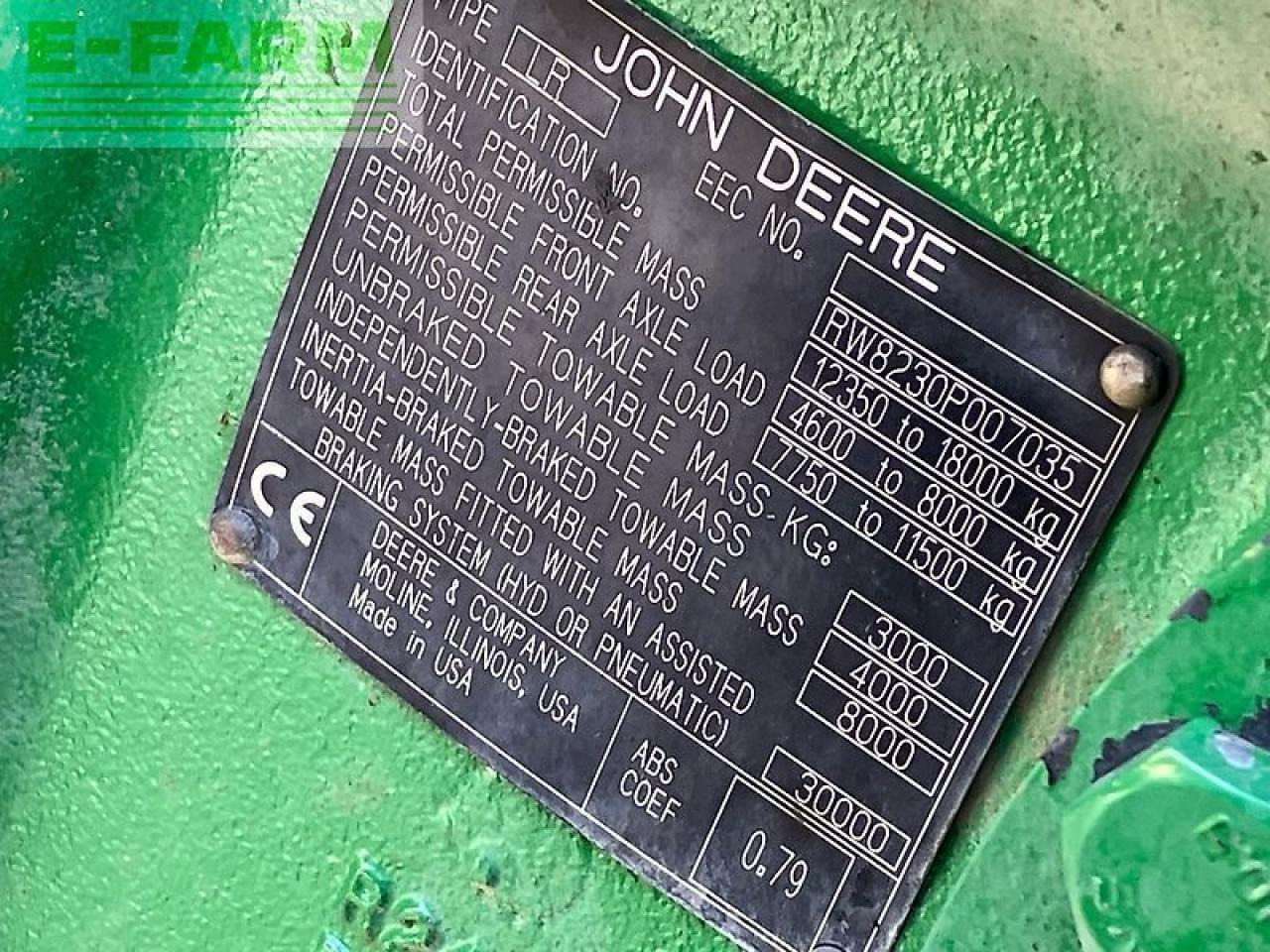 Farm tractor John Deere 8230 ils, powr shift: picture 19