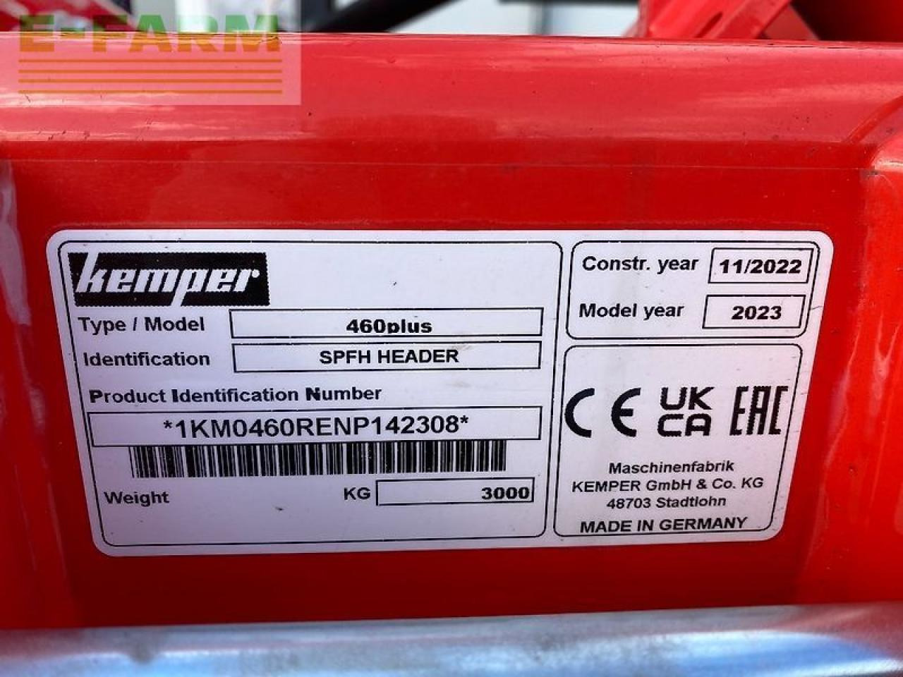 Kemper 460 plus - Forage harvester attachment: picture 2 Kemper 460 plus - Forage harvester attachment: picture 2