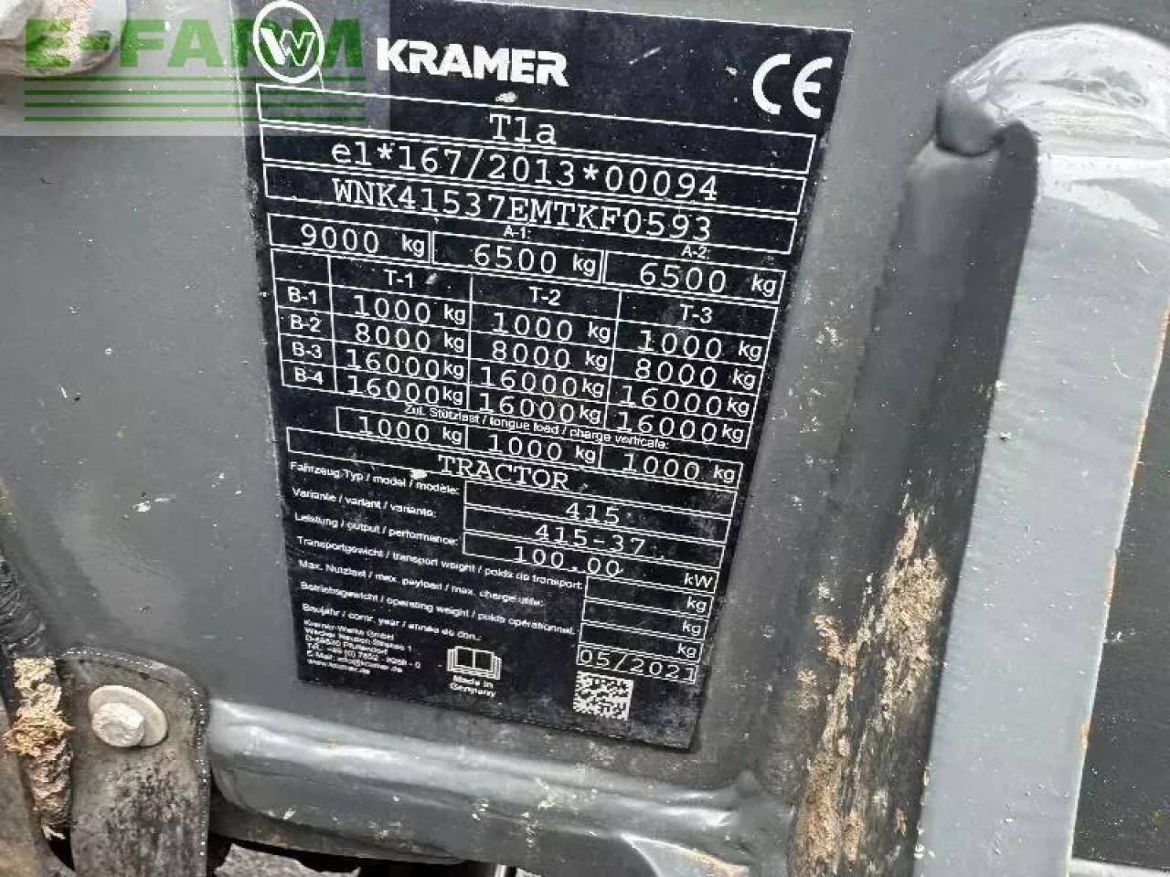 Kramer kt407 - Telescopic handler: picture 4 Kramer kt407 - Telescopic handler: picture 4