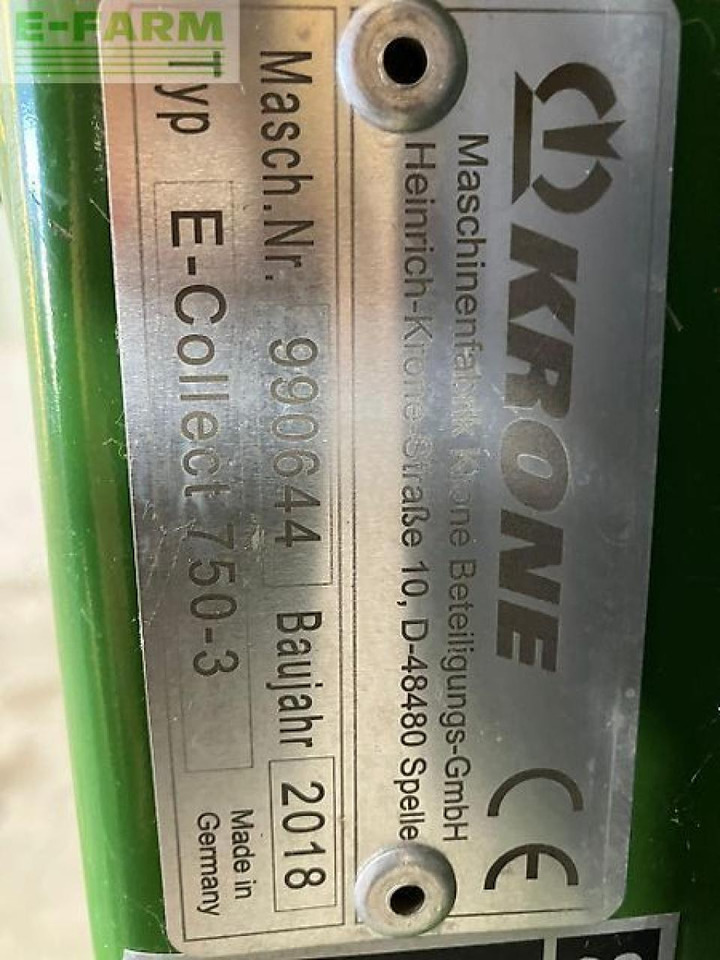 Krone easycollect 750-3 - Forage harvester attachment: picture 5 Krone easycollect 750-3 - Forage harvester attachment: picture 5