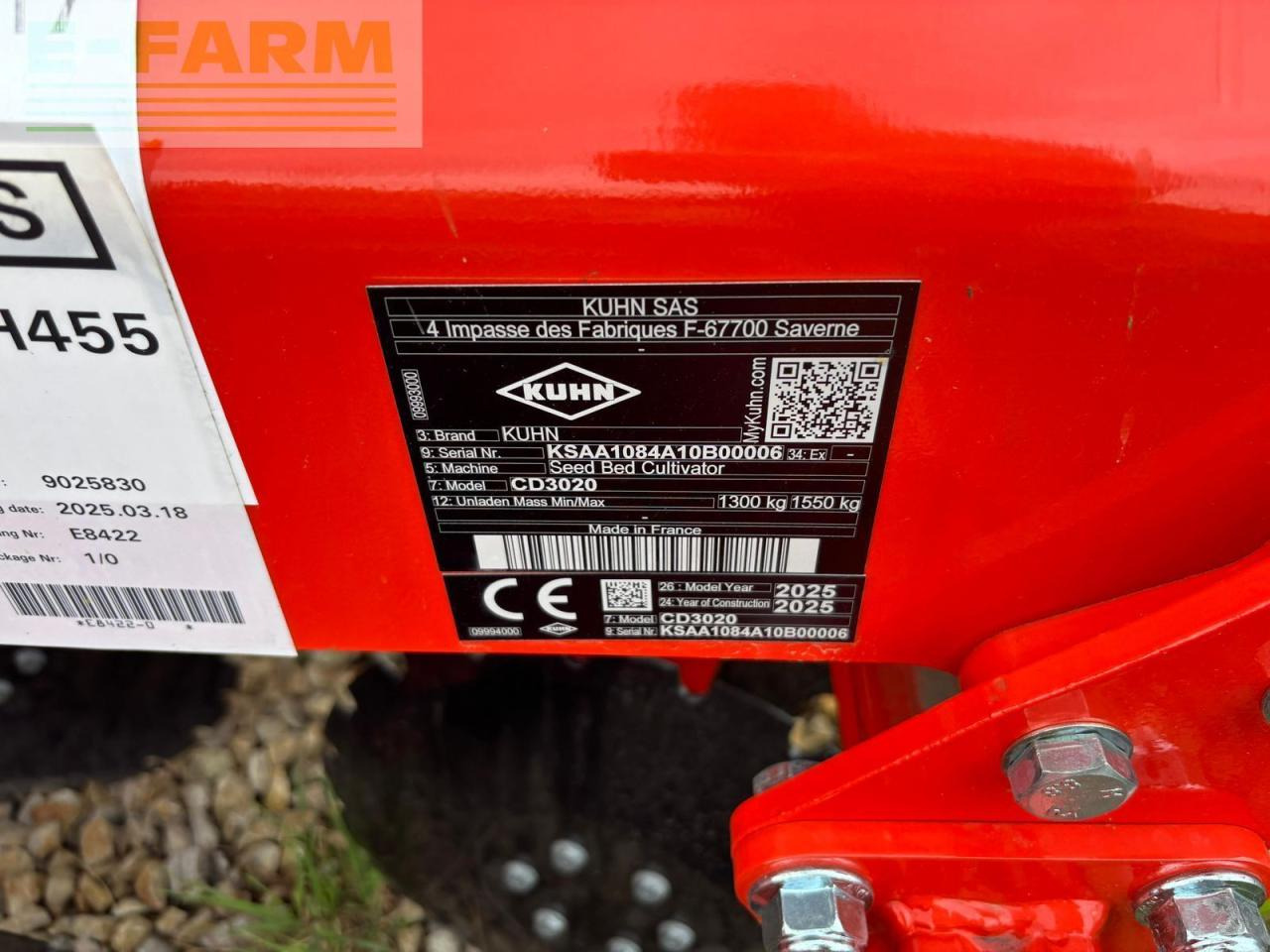 Kuhn cd 3020 - Disc harrow: picture 4 Kuhn cd 3020 - Disc harrow: picture 4