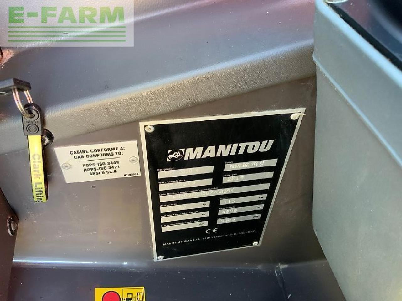 Telescopic handler Manitou mrt 2550+ privilege roto telehandler (st25109): picture 29 Telescopic handler Manitou mrt 2550+ privilege roto telehandler (st25109): picture 29