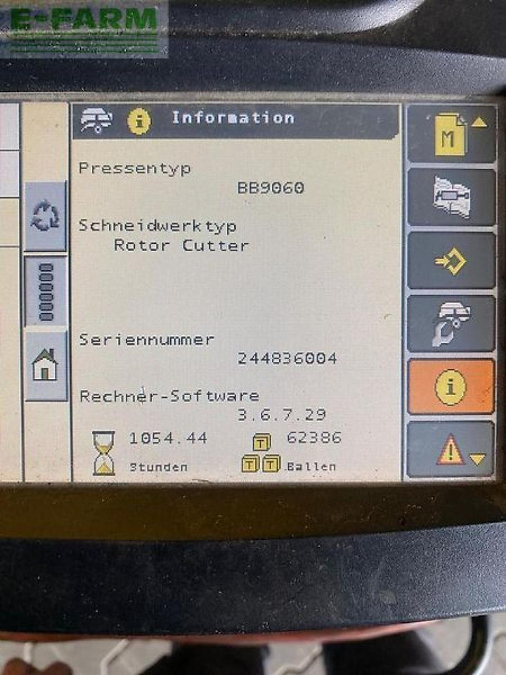 Square baler New Holland bb 9060 / bb9060 80x90 ballenmaß: picture 8 Square baler New Holland bb 9060 / bb9060 80x90 ballenmaß: picture 8