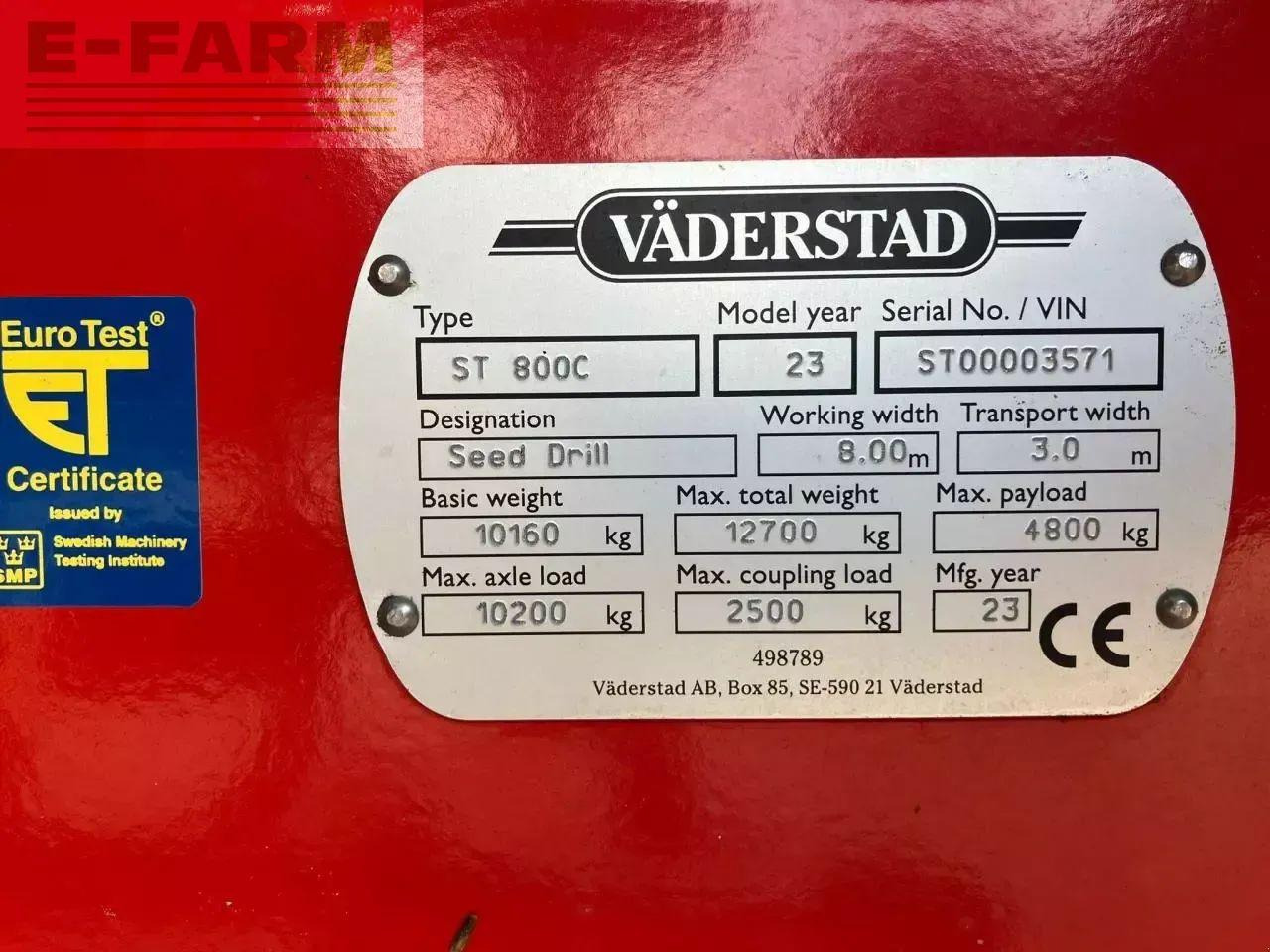 Väderstad spirit st 800c - Precision seeder: picture 4 Väderstad spirit st 800c - Precision seeder: picture 4