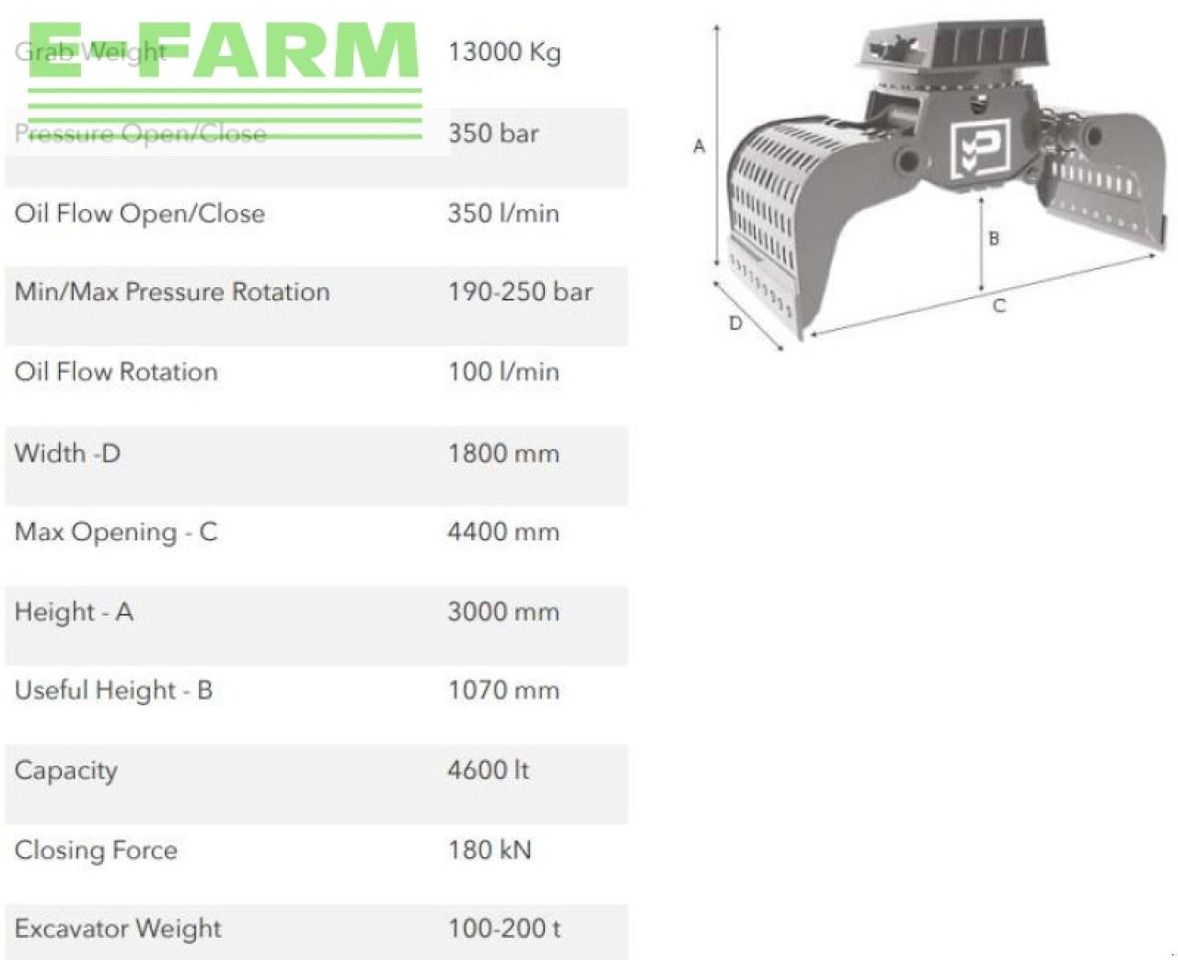Hg100.200 - Grapple for Construction machinery: picture 2 Hg100.200 - Grapple for Construction machinery: picture 2