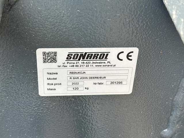 Sonarol John Deere Adapter pass. zu Euro Aufnahme - Attachment: picture 3 Sonarol John Deere Adapter pass. zu Euro Aufnahme - Attachment: picture 3