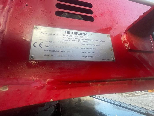 Excavator Takeuchi TB295W Mobilbagger: picture 19