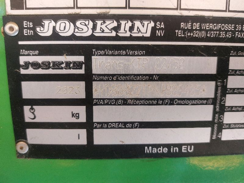 Joskin Trans KTP 22/50 - Trailer: picture 3 Joskin Trans KTP 22/50 - Trailer: picture 3