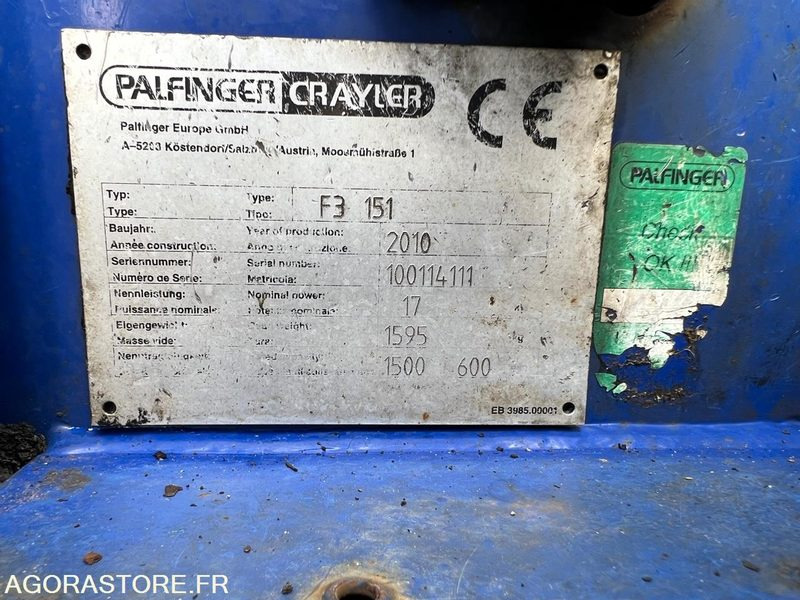Chariot embarqué PALFINGER CRAYLER F3 151 - Diesel forklift: picture 5 Chariot embarqué PALFINGER CRAYLER F3 151 - Diesel forklift: picture 5